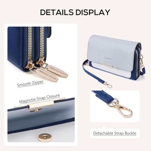 Image of Roulens Small Crossbody Bag for Women,Cell Phone Purse Women's Shoulder Handbags Wallet Purse with Credit Card Slots