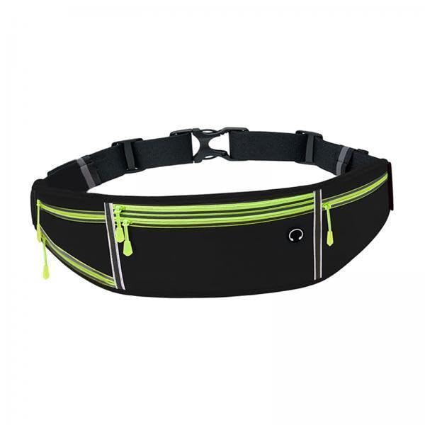 CALANDIS™ 2xRunning Belt Fanny Pack Elastic Running Waist Pack for Walking Travel Hiking Black Green | Running Belts | Fitness Equipment & Gear | Fitness Running & Yoga-image-45