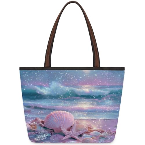 Sac fourre-tout coquillages zippé pour ranger toutes vos affaires