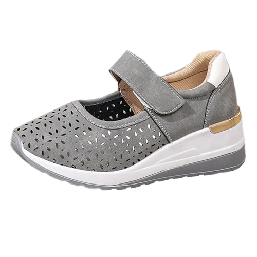 Baskets compensées Mary Jane anti-fatigue avec sangle respirante
