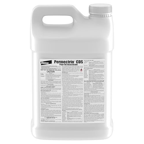Image of Permectrin CDS Pour-on Insecticide Pour-On & Premise Spray | Controls Flies, Lice & Ticks | 2.5 Gal Jug