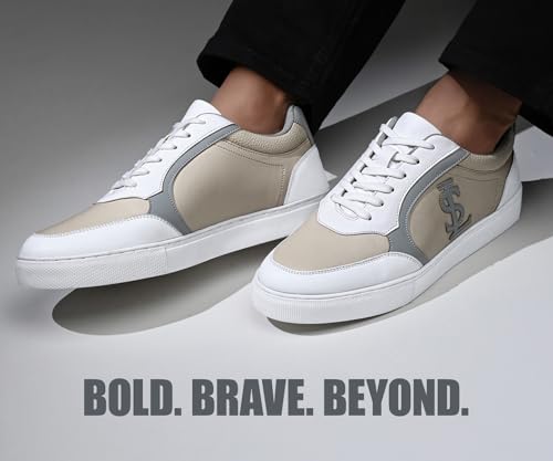 Image of LOUIS STITCH Men's Casual Lightweight Lace-Up Sneakers for Men| Cushioned Comfort | TPR Sole | Lightweight & Comfortable Casual Lace-Up Shoes | LSP-SNK-AVI-Low Top Sneakers