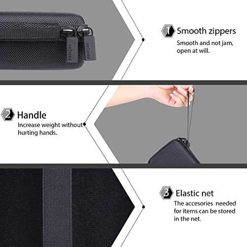 co2CREA Estojo rígido de viagem para gravador de campo profissional Zoom F3