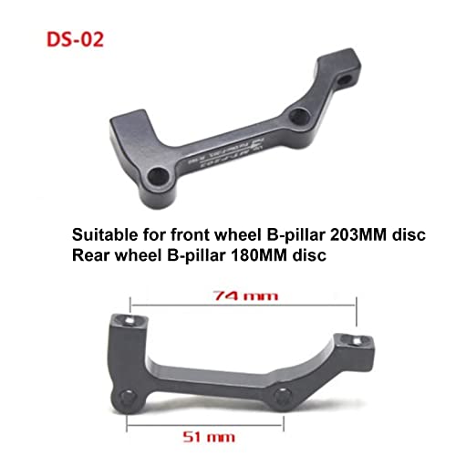 VGEBY1 Adaptateur De Montage Pour Frein à Disque - 140/160/180/203mm, Alu, Noir/blanc - DS01/DS02/DS05/DS06
