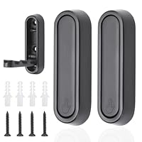 CATO-WDJ Folding Wall Hooks, Foldable Coat Hooks for Wall, Heavy Duty Valet Hooks for Closets, Space Saving for Hanging Clothes Coat Towels Hats Bags(Black,2pcs)