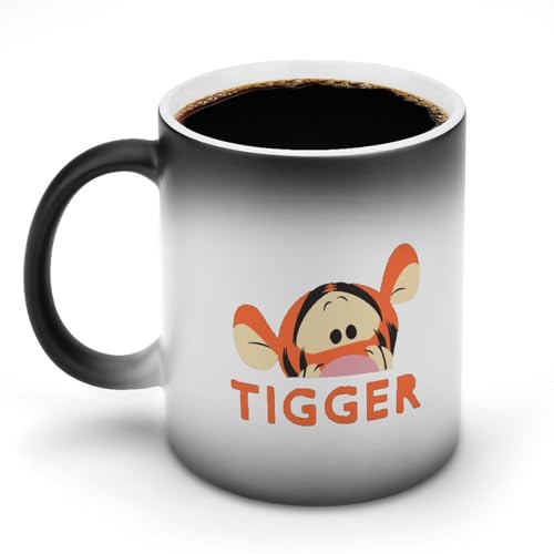 マグカップ 変色カップ ティガー くまのプーさん セラミック 陶器カップ コーヒーカップ 温感変色 色が変わるマグカップ 350ml