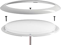 Vista 9 de Luces LED de 12 voltios de 7 pulgadas CC 12/24 V 10 W Downlight 5500-6500K blanco brillante cúpula redonda cámper RV luces interiores de techo LED