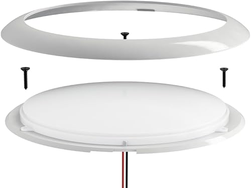 Miniatura 9 de Luces LED de 12 voltios de 7 pulgadas CC 1224 V 10 W Downlight 5500-6500K blanco brillante cúpula redonda cámper RV luces interiores de techo LED