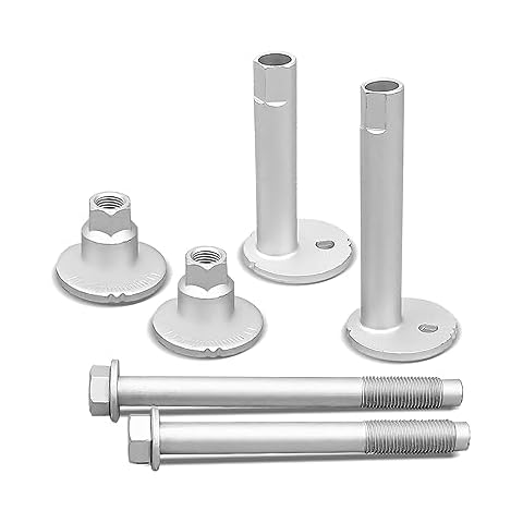 QNHEAY Lower Control Arm Cam Bolts Kit Fit for Toyota Tundra Sequoia 2000-2007, Front Alignment Camber Toe Adjustment Bolts Replace 4840934030 4840934020, 2 Pack for One Side Cover