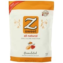 Zsweet All Natural Zero Calorie Sweetener, 1.5-Pound Pouches Pack of 2