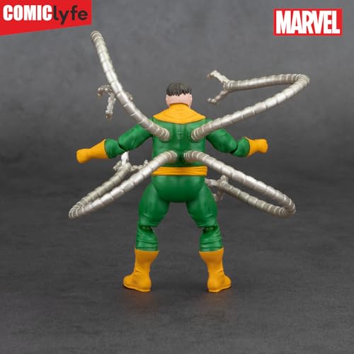 Image of Marvel Dr. Octopus 4-Inch Spiderman Universe Supervillain Action Figure Toy | Marvel Spider-Verse Collectible Figurine by Comiclyfe | Articulated ABS + PV Material | Super Heroes Toy for Boys