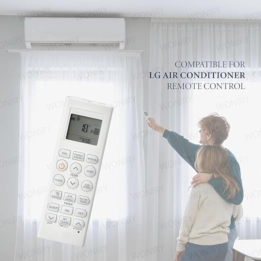 Image of KUWAI Air Conditioner Remote Control Compatible for LG AKB73975614 Split AC Remote