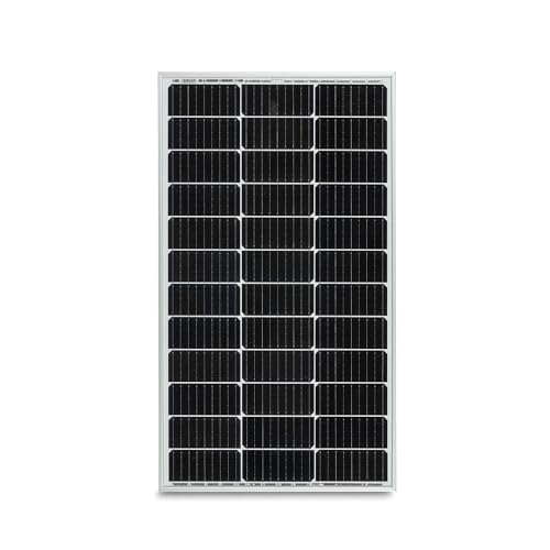 MOSCATELLI 100W Pannello Solare per Batterie 12V - Celle Monocristalline PERC 9BB ad Altissima Efficienza – Tensione 21V