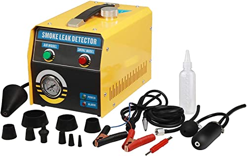 OURANTOOLS Máquina de Prueba de Fugas de EVAP, 12V Combustible Tubería Probador de Diagnóstico de Detector de Humo para Coche Motocicleta Barco