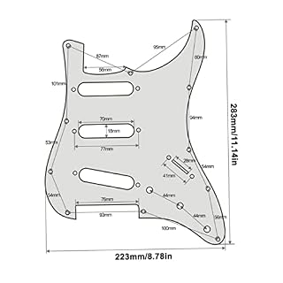Pickguard chargé pré-pressé, pickguard de guitare Strat à 11 trous compatible avec Fender USA/Mexican Made Stratocaster… - Les Beatles, Paul McCartney, John Lennon, RIngo Starr, George Harrison Pickguard chargé pré-pressé, pickguard de guitare Strat à 11 trous compatible avec Fender USA/Mexican Made Stratocaster… – Image 2