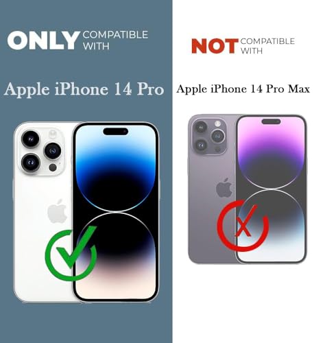 Image of Jkobi Shockproof Crystal-Clear Back Cover for Apple iPhone 14 Pro (Magsafe Wireless Support | Drop & Camera Protection | Hard Polycarbonate)
