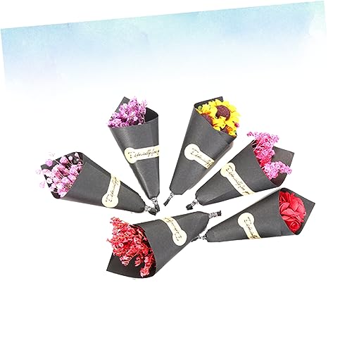 Ramo de flores secas para fiesta, 6 piezas miniatura 2