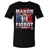 500 LEVEL UFC Manon Fiorot The Beast Flag Men's Cotton T-Shirt (Black, M)