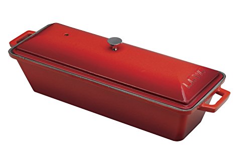 Lava Signature Enameled Cast-Iron Bread/Terrine Pot - 3 x 10 inch, Cayenne Red