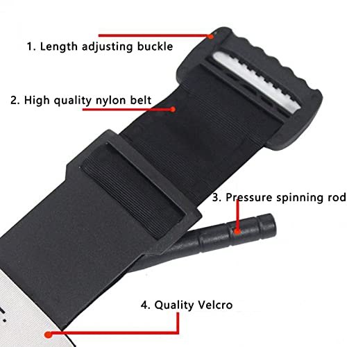 Eukk Tourniquets, Medical And Military Rescue Spinning Tourniquet, First Aid Tactical Life Saving Hemorrhage Control, Outdoor Emergency Supplies, One-Handed Operation (1Pc), 37.4 Inch #TOP7