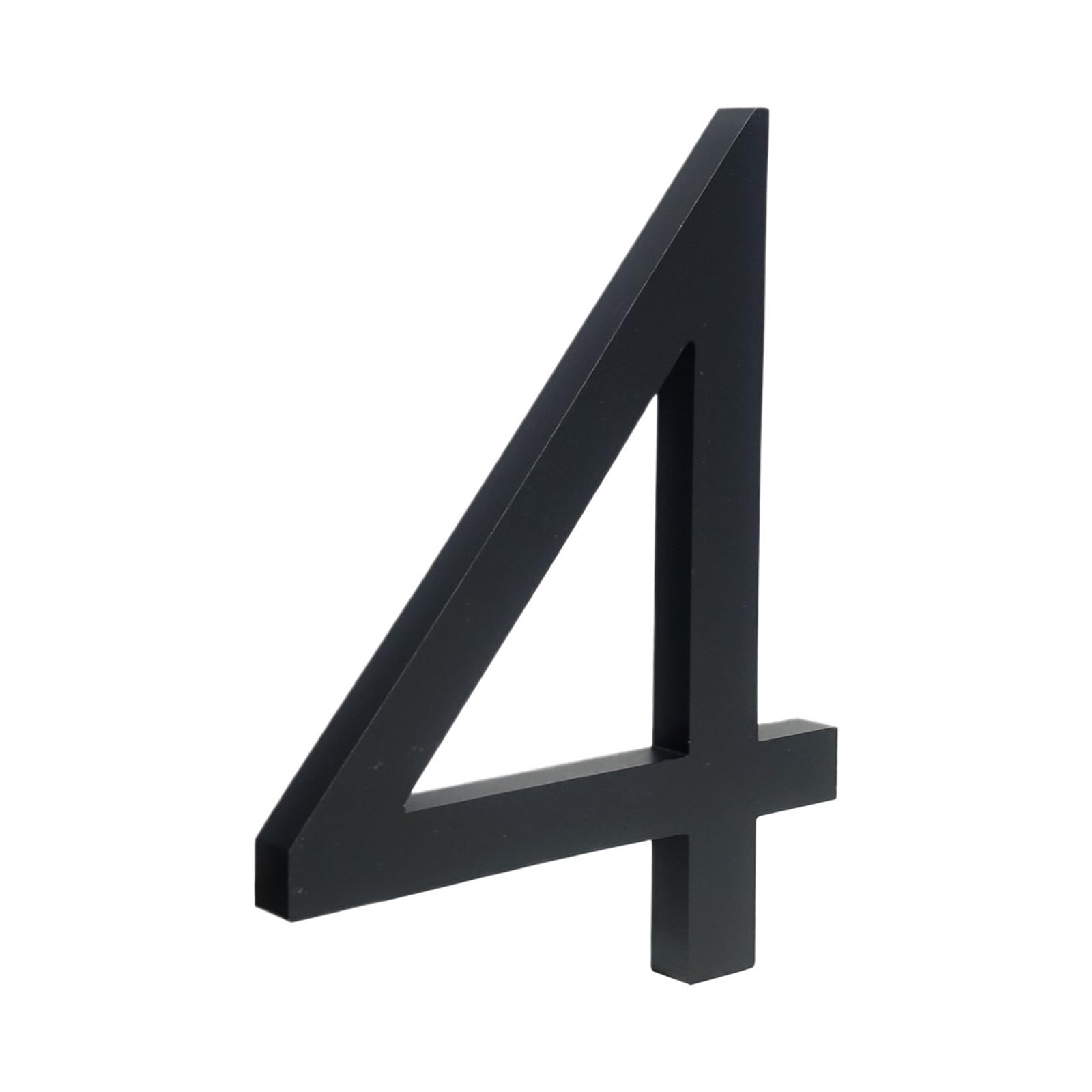 1 Szt. 152 Mm Pływający Numer Domu Na Zewnątrz 6 Cali Czarne Drzwi Do Mieszkania Ze Stopu Aluminium M Znak Adresowy 0-9(4,15cm)
