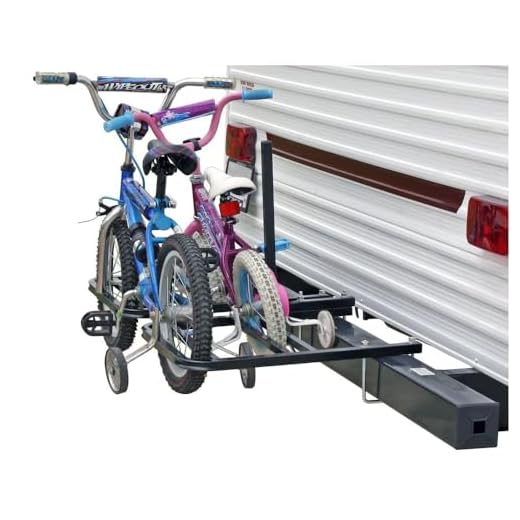 Discount Ramps RV or Camper Trailer Bumper Bike Rack for 1-2 Bicycles