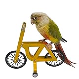 QBLEEV Bird Intelligence Training Toy - Parrot Puzzle Bicycle for Small & Medium Birds - Educational Table Top Trick Prop & Foot Talon Toy for African Grey, Cockatoo & Conures