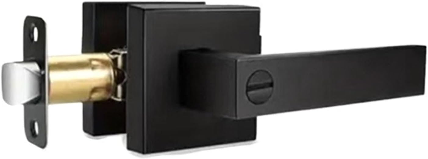 B97A-Door Lever, Modern Handles, Keyless Interior Door Knobs, Privacy Locksets, for Bedroom Bathroom