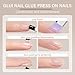 GLUI Nail Glue, 15g Solid Nail Glue Kit, Solid Nail Gel for Press On Nails, Strong Adhesive Nails Kit for Women DIY Home Salon Use, The Key to Safer, Longer-Lasting Nails (1)