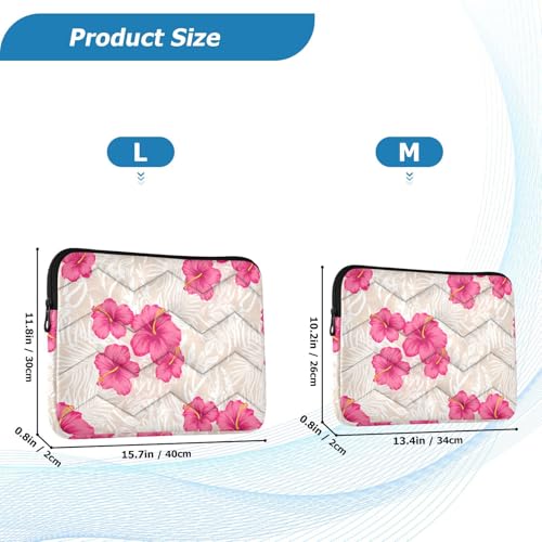 Funda para laptop Hibiscus de 13-14 pulgadas, resistente y ligera miniatura 7