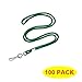 HOSL 100 Pack Badge Lanyards Office Lanyard ID Card Lanyards Business Card/Students/Employee Lanyards Round 36