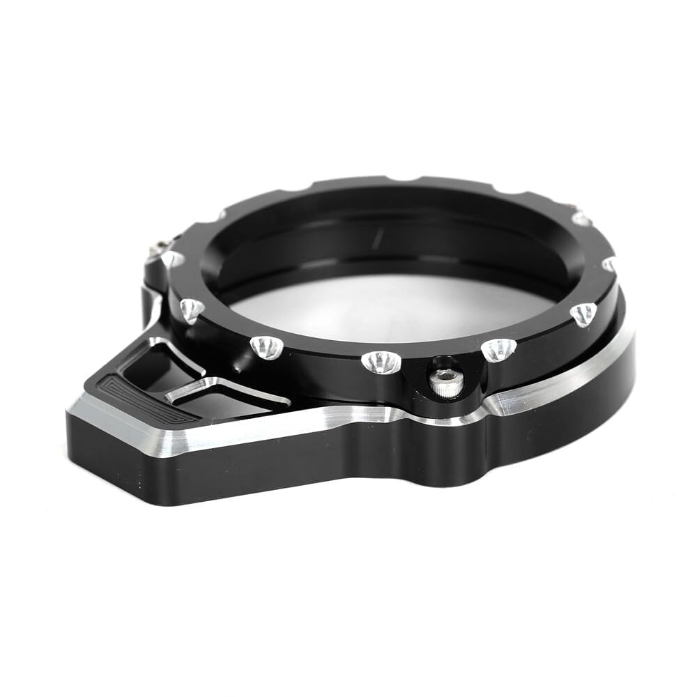 Anello di copertura trasparente per tachigrafi 3D CNC compatibile con Monkey 125 DAX125 ST125 Trail 125 CT 125 2018-2024 (nero)