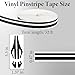 Car Pinstriping Tape, Car Vinyl Tape Stripe Decal, Auto Striping Tape Emblems Trim,Car Body Side Stripe, Universal Car Decoration Accessories for Auto Home Door Instrument 2 Rolls×32 Ft (Black)