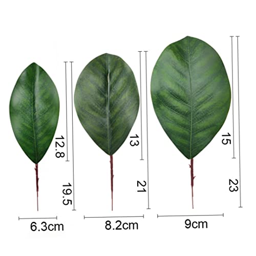 Hojas de magnolia falsas duraderas que no se marchitan pack de 30 5