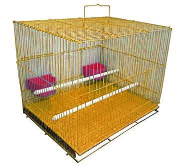 Smiling Pets Metal Bird Cage Best For Lovebird/Pet, Parrot, Parakeet, Budgie, Cockatiel Cage Hammock Large Bird Cage (Size: 23.5" Long, 16.5" Wide And 16" Height) (Yellow) (B0CWXSN7B3) Amazon Price History, Amazon Price Tracker