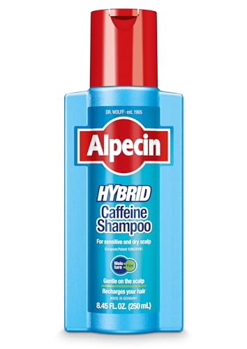 Alpecin Hybrid Caffeine Shampoo for Men with Dry, Itchy, Sensitive Scalps Moisturizes Thinning Hair Natural Hair Growth, 8.45 fl. oz. image 5