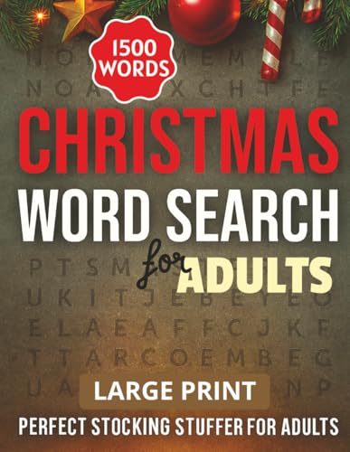Christmas Word Search for Adults: 100 Christmas Puzzles for Relax...
