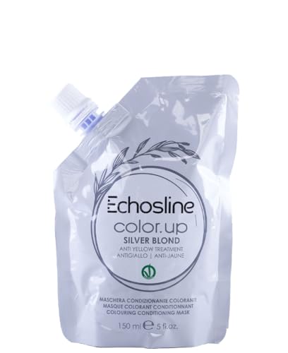 Echosline Color Up Conditioning Mask Silver Blond Anti Yellow Treatment for Colored Hair - 150 ml. / 5 fl.oz.