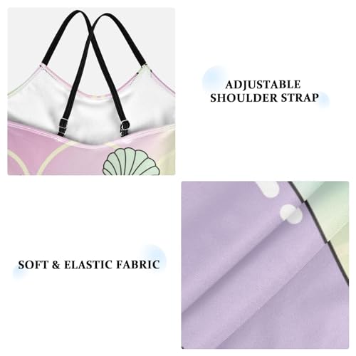 Girls One Piece Swimsuits Cute Narwhal Sport Halter Swimwear Beach Bathing Suit,7-8T3