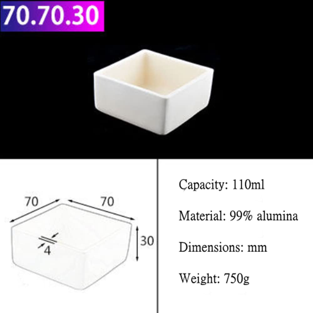 Tiegel aus 99% Aluminiumoxid – Hochtemperaturbeständiges Porzellan – Ideal for den Einsatz im Labor und in der Industrie – 1 Stück(Classification:70.70.30)