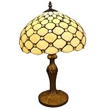 Style rétro : lumière douce et conception de 12 pouces, idéale pour éclairer une table de chevet, un bureau ou un lecteur dans une chambre. Le diffuseur en verre coloré mesure 30 cm de large, et la hauteur totale du lampadaire est de 48 cm. La base en cuivre vintage est fabriquée en résine écologique, dotée d'un interrupteur à bouton et d'une prise pour ampoule E27.
