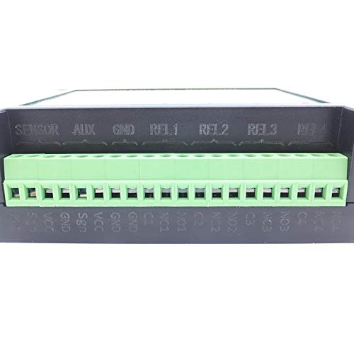 Misuratore contalitri contalitri con 4 allarmi programmabili e ingresso di reset + sensore per tubi da 1" pollici (DN25)