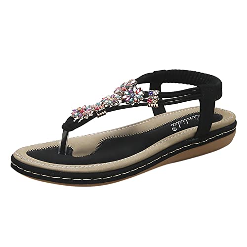 Chaussures élastiques à semelle épaisse pour marche et plage femme