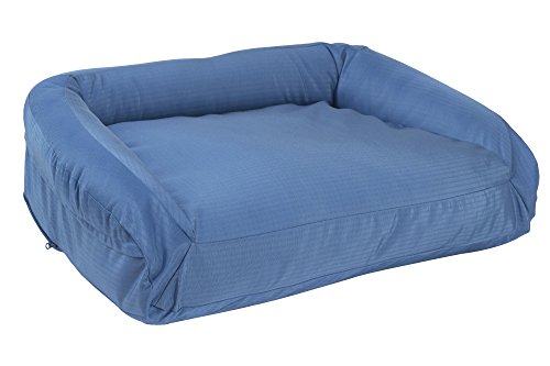 K9 Ballistics Tough Bolster Nesting Small Dog Bed - Washable, Durable and Waterproof Dog Beds - Made for Small Dogs, 18"x24", Blue K9 Ballistics Tough Bolster Nesting Small Dog Bed - Washable, Durable and Waterproof Dog Beds - Made for Small Dogs, 18"x24", Blue