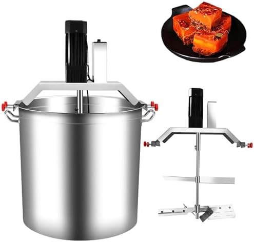 40L Commercial Automatic Food Mixer - 4 Blade Heating Mixer for Jam, Sauce, Filling & Hot Pot Seasoning, Adjustable Speed, Efficient Stirring & Mixing Machine