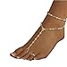 Tzou Women Beach Imitation Pearl Barefoot Sandal Foot Jewelry Anklet Chain