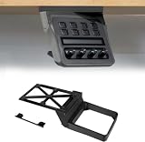 Articulating Under Desk Mount for Stream Deck Plus, Ratchet Up Sliding Studio Monitor Controller Holder for Content Creators, Streaming, Gaming (Black)