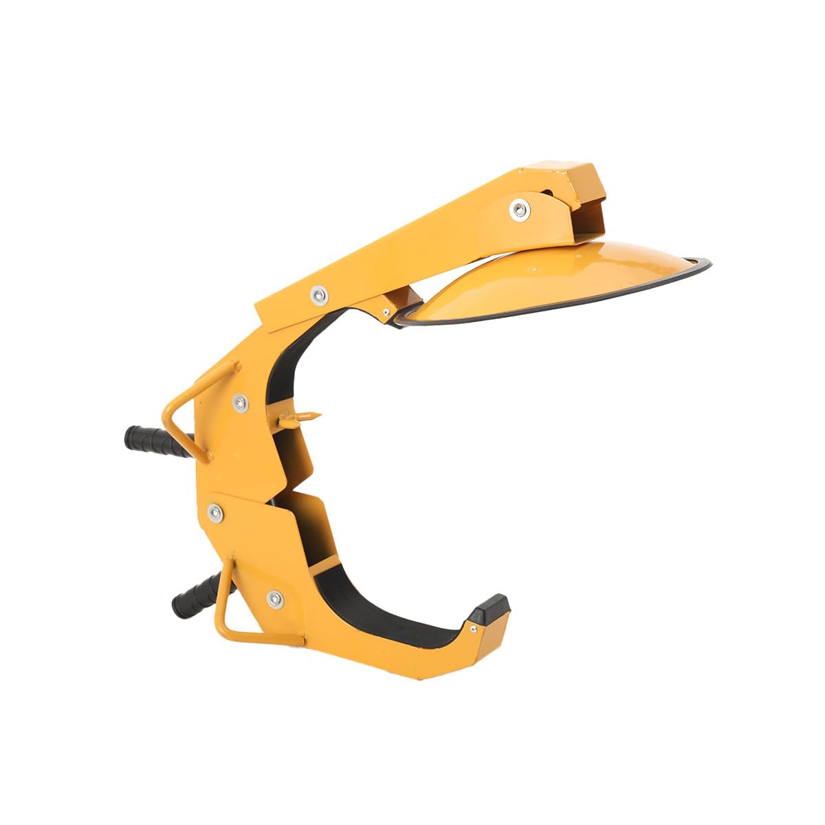 Lucchetto a Ventosa Antifurto per Ruota Auto 30cm, Acciaio Robusto e Rivestimento Giallo, Protezione Universale per Auto, SUV, Camper e Rimorchi