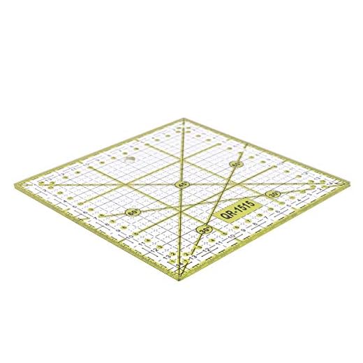 EXCEART Reglas De Acolchado Reglas De Costura Patronaje Regla de Acolchados de Acrílico Regla de Plantilla de Acolchado para Patchwork Regla 10x10 Pulgadas Regla De Quilter Cuadrada