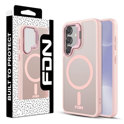 eBigValue Crystal Clear Acrylic Transparent Magnetic Wireless Charging Mobile Back Case Cover for Galaxy S25 with Magnetic Lock